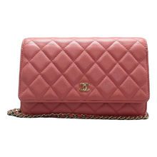Load image into Gallery viewer, Chanel Wallet On Chain Leather Shoulder Bag Pink
