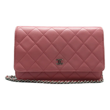 Load image into Gallery viewer, Chanel Wallet On Chain Leather Shoulder Bag Pink
