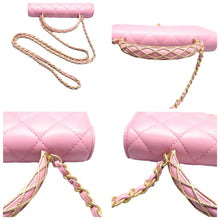 Load image into Gallery viewer, CHANEL WOC Wallet On Chain Leather Crossbody Bag Pink
