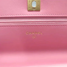 Load image into Gallery viewer, CHANEL WOC Wallet On Chain Leather Crossbody Bag Pink
