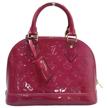 Load image into Gallery viewer, Louis Vuitton Alma BB Monogram Patent Leather Satchel Bag Red
