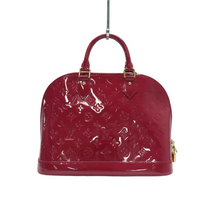 Load image into Gallery viewer, Louis Vuitton Alma Monogram Leather Tote Bag Fuchsia
