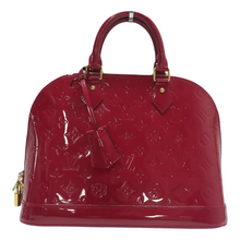 Load image into Gallery viewer, Louis Vuitton Alma Monogram Leather Tote Bag Fuchsia

