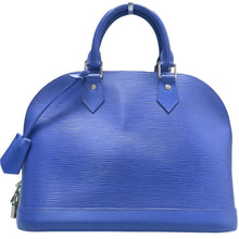 Load image into Gallery viewer, LOUIS VUITTON Alma EPI Leather Tote Bag Blue
