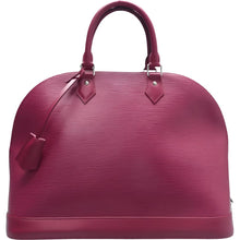 Load image into Gallery viewer, LOUIS VUITTON Alma EPI Leather Tote Bag Purple
