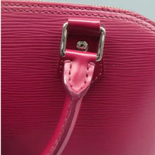 Load image into Gallery viewer, Louis Vuitton Alma Leather Satchel Bag Purple
