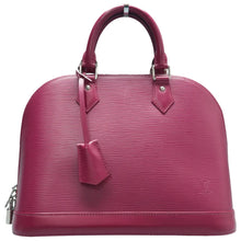 Load image into Gallery viewer, Louis Vuitton Alma Epi Leather Satchel Bag Purple
