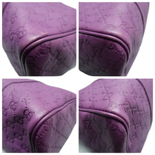 Load image into Gallery viewer, GUCCI Boston Leather Tote Bag Purple
