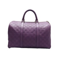 Load image into Gallery viewer, GUCCI Boston Leather Tote Bag Purple
