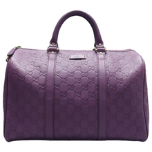 Load image into Gallery viewer, GUCCI Boston Leather Tote Bag Purple
