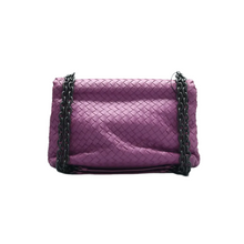 Load image into Gallery viewer, Bottega Veneta Leather Shoulder Bag Purple
