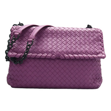 Load image into Gallery viewer, Bottega Veneta Leather Shoulder Bag Purple
