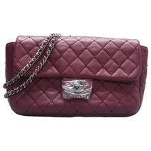 Load image into Gallery viewer, CHANEL Leather Shoulder Bag Burgundy
