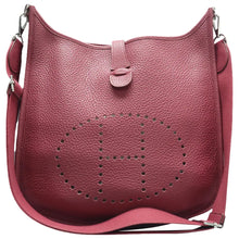 Load image into Gallery viewer, Hermes Evelyne Leather Shoulder bag Red
