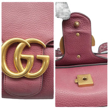 Load image into Gallery viewer, GUCCI GG Marmont  Leather Shoulder Bag Purple
