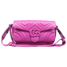 Load image into Gallery viewer, Gucci GG Marmont Leather Shoulder Bag Pink
