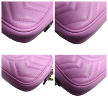 Load image into Gallery viewer, GUCCI GG Marmont Leather Shoulder Bag Purple
