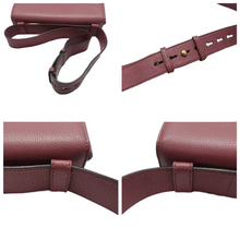 Load image into Gallery viewer, GUCCI GG Marmont Leather Shoulder Bag Purple
