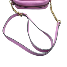 Load image into Gallery viewer, GUCCI GG Marmont Leather Shoulder Bag Purple
