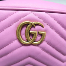 Load image into Gallery viewer, GUCCI GG Marmont Leather Shoulder Bag Purple
