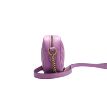 Load image into Gallery viewer, GUCCI GG Marmont Leather Shoulder Bag Purple
