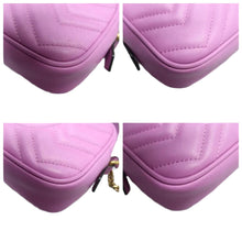 Load image into Gallery viewer, GUCCI GG Marmont Leather Shoulder Bag Purple
