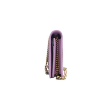 Load image into Gallery viewer, Gucci Marquise Crystals Mini GG Calfskin Chain Wallet Purple
