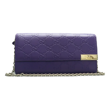 Load image into Gallery viewer, GUCCI Leather Shoulder Bag Purple
