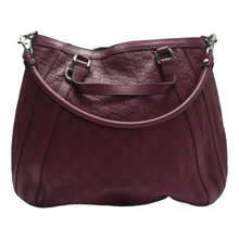 Load image into Gallery viewer, GUCCI Leather Satchel Bag Purple
