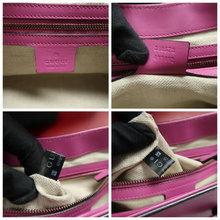 Load image into Gallery viewer, GUCCI Horsebit 1955 Leather Shoulder Bag Purple
