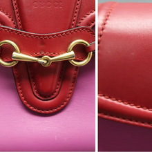 Load image into Gallery viewer, GUCCI Horsebit 1955 Leather Shoulder Bag Purple
