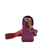 Load image into Gallery viewer, GUCCI Horsebit 1955 Leather Shoulder Bag Purple
