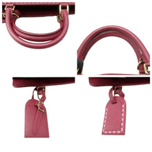 Load image into Gallery viewer, LOUIS VUITTON Vosges MM Monogram Empreinte Leather Satchel Bag Rouge Pink
