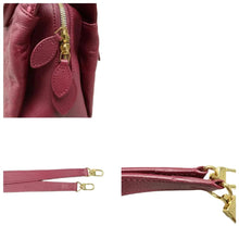 Load image into Gallery viewer, LOUIS VUITTON Vosges MM Monogram Empreinte Leather Satchel Bag Rouge Pink
