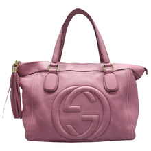 Load image into Gallery viewer, GUCCI Soho Leather Tote Bag Purple
