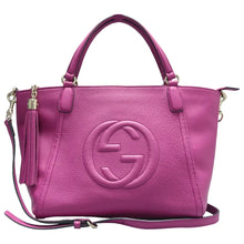 Load image into Gallery viewer, GUCCI Soho Leather Satchel Bag Purple
