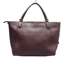 Load image into Gallery viewer, GUCCI Soho Top Handle Leather Satchel Bag Purple
