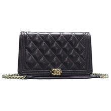 Load image into Gallery viewer, Chanel Wallet On Chain Boy Leather Shoulder Bag Purple
