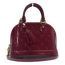 Load image into Gallery viewer, Louis Vuitton Alma Monogram Leather Satchel Bag Purple
