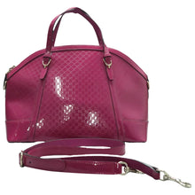Load image into Gallery viewer, Gucci Nice Patent Microguccissima Medium Top Handle Dome Bag Bright Bouganville

