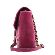 Load image into Gallery viewer, Gucci GG Marmont Blind Love Velvet Shoulder Bag Purple
