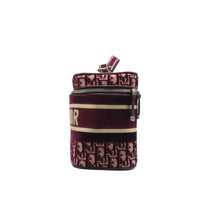 Load image into Gallery viewer, Christian DIOR Fabric Vanity case Deep Red
