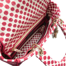 Load image into Gallery viewer, DIOR Lady Dior Fabric Shoulder Bag Red
