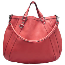 Load image into Gallery viewer, Gucci Abbey Convertible Pebbled Calfskin Medium Tote Red
