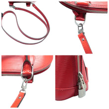 Load image into Gallery viewer, LOUIS VUITTON Alma BB EPI Leather Satchel Bag Red
