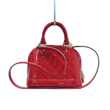 Load image into Gallery viewer, Louis Vuitton Alma BB Monogram Patent Leather Satchel Bag Red
