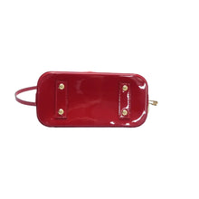 Load image into Gallery viewer, Louis Vuitton Alma BB Monogram Patent Leather Satchel Bag Red
