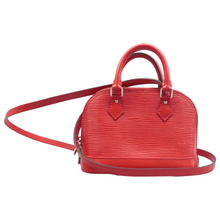 Load image into Gallery viewer, Louis Vuitton Alma EPI Leather Satchel Bag Red
