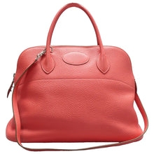 Load image into Gallery viewer, Hermes Hermès Bolide 37  Leather Satchel Bag Pink
