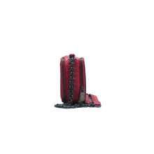 Load image into Gallery viewer, BOTTEGA VENETA Double Zip Leather Chain Shoulder Bag Red
